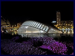 City of Arts and Sciences by night 35 - L'Hemisfèric and Torre de Francia